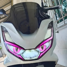 Load image into Gallery viewer, Pair Motorcycle Headlight Stickers Moto Head Light Eyes Tint Decorative Accessories Transparent Decals For Honda PCX160 PCX 160