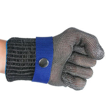 Load image into Gallery viewer, 1Pc 316 Stainless Steel Wire Metal Mesh Gloves Gardening Butcher Safety Work Glove Kitchen Full Finger Cut Resistant Gloves