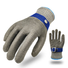 Load image into Gallery viewer, 1Pc Wear-resistant Stainless Steel Metal Gardening Tools Mesh Butcher Mittens Safety Cut Proof Protection Gloves Stab Resistant Gloves