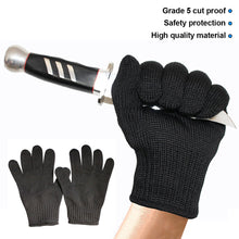Load image into Gallery viewer, 1Pc Level 5 HPPE Anti-Cut Gloves Cut Resistant Gloves Safety Cut Proof Stab Resistant Stainless Steel Wire Metal Mesh Kitchen Butcher Safety Glove