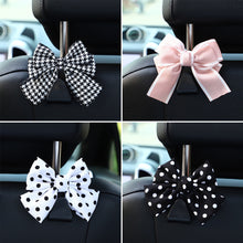 Load image into Gallery viewer, Cute Bowknot Car Seat Headrest Hooks Storage Hanger Back Seat Organizer Holder Auto Interior Accessories Hook