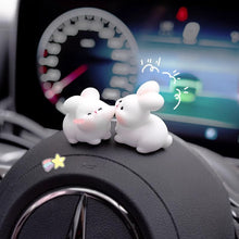 Load image into Gallery viewer, 2Pcs Car Accessories Cute Cartoon Kiss Face Friendly Animals Ornament Auto Interior Dashboard for Girls Gifts Drop