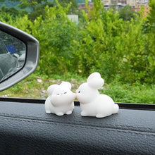 Load image into Gallery viewer, 2Pcs Car Accessories Cute Cartoon Kiss Face Friendly Animals Ornament Auto Interior Dashboard for Girls Gifts Drop
