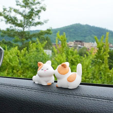 Load image into Gallery viewer, 2Pcs Car Accessories Cute Cartoon Kiss Face Friendly Animals Ornament Auto Interior Dashboard for Girls Gifts Drop