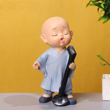Load image into Gallery viewer, Car Ornaments Buddhist Small Monk Auto Dashboard Turning Racing Model Deco Car individuality Center Console Decoration