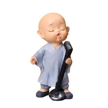 Load image into Gallery viewer, Car Ornaments Buddhist Small Monk Auto Dashboard Turning Racing Model Deco Car individuality Center Console Decoration