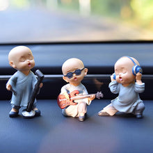 Load image into Gallery viewer, Car Ornaments Buddhist Small Monk Auto Dashboard Turning Racing Model Deco Car individuality Center Console Decoration