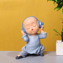 Load image into Gallery viewer, Car Ornaments Buddhist Small Monk Auto Dashboard Turning Racing Model Deco Car individuality Center Console Decoration