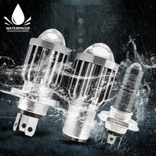 Load image into Gallery viewer, Universal 9V-80V 2000LM Dual Color Headlight Bulbs BA20D H4 H4Mini LED Motorcycle Hight BA20D Scooter Motobike Head Lamp