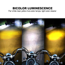 Load image into Gallery viewer, H6 BA20D Motorcycle LED Headlight 3570 Chips High Low Beam Scooter Motorbike H4 HS1 Headlamp Yellow White Fog Lights