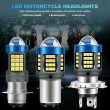 Load image into Gallery viewer, P15d BA20d H6 Motorcycle Led Headlight Led H4 Motorcycle Light Headlight With Lens Moto Signal Lamp Hi Lo Beam Fog Lamp 12v 24v 6000k