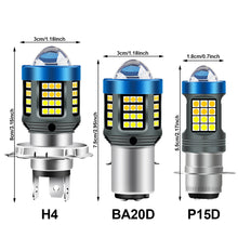 Load image into Gallery viewer, P15d BA20d H6 Motorcycle Led Headlight Led H4 Motorcycle Light Headlight With Lens Moto Signal Lamp Hi Lo Beam Fog Lamp 12v 24v 6000k