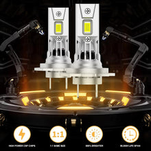 Load image into Gallery viewer, DC 12V Car LED Headlight H7 H11 H4 9012 9005 9006 H8 H9 LED Lights 6000K Automobile LED Lamp Turbo Fog Light Bulbs