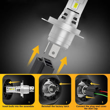 Load image into Gallery viewer, DC 12V Car LED Headlight H7 H11 H4 9012 9005 9006 H8 H9 LED Lights 6000K Automobile LED Lamp Turbo Fog Light Bulbs