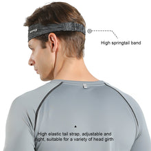 Load image into Gallery viewer, 1PC Outdoor Sports Widened Sweatband High Elastic Tail Band Design Cycling Fitness Running Ice Silk Breathable Headband