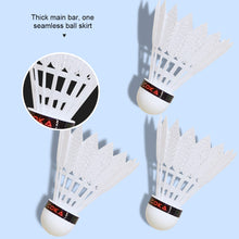 Load image into Gallery viewer, 3/6/12PCS Nylon Badminton Foam Ball Head Wear-Resistant Durable Windproof Badminton Competition Training Supplies