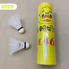 Load image into Gallery viewer, 3/6/12PCS Nylon Badminton Foam Ball Head Wear-Resistant Durable Windproof Badminton Competition Training Supplies
