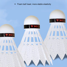 Load image into Gallery viewer, 3/6/12PCS Nylon Badminton Foam Ball Head Wear-Resistant Durable Windproof Badminton Competition Training Supplies