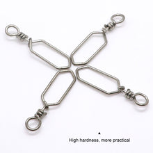 Load image into Gallery viewer, 10PCS Lure Square Pin Connector Corrosion Resistant Stainless Steel Quick Conversion Hook Sea Fishing Accessories
