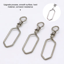 Load image into Gallery viewer, 10PCS Lure Square Pin Connector Corrosion Resistant Stainless Steel Quick Conversion Hook Sea Fishing Accessories