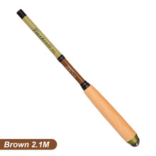 Load image into Gallery viewer, 1PC 1.2/1.5/1.8/2.1M Portable Short-Section Carbon Stream Rod Ultra-Light Retractable Small Object Fishing Rod