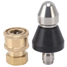 Load image into Gallery viewer, 2Pcs 3/8'' or 1/4" Pressure Washer Adapter Kit 14mm 12mm 11.8mm Female Male Swivel to Quick Connect Release Set Nozzles