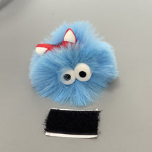 Load image into Gallery viewer, 1PC Soft Plush Ball with Big Eyes Car Motorcycle Helmet Decoration For Motocross Full Face Off Road Helmet Sticker