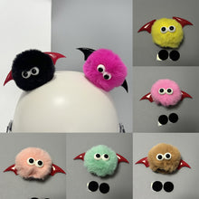 Load image into Gallery viewer, 1pc Car Motorcycle Helmet Decoration Soft Plush Ball with Big Eyes and Swings For Motocross Full Face Off Road Helmet Sticker