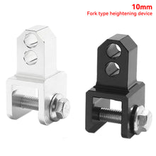 Load image into Gallery viewer, Motorcycle Modify Rear Shock Round End Change Fork End Accessories Dual Fork Port Rear Shock Height Increase Part with 10mm 15mm Holes
