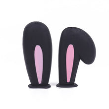 Load image into Gallery viewer, 2Pcs Motorcycle Helmet Long Rabbit's Ears Motocross Electric Bike Helmet and Car Steering Wheel Decroation Accessories