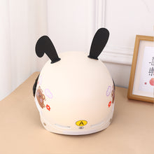 Load image into Gallery viewer, 2Pcs Motorcycle Helmet Long Rabbit's Ears Motocross Electric Bike Helmet and Car Steering Wheel Decroation Accessories