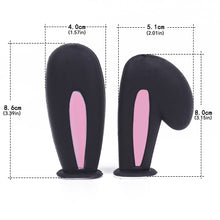 Load image into Gallery viewer, 2Pcs Motorcycle Helmet Long Rabbit's Ears Motocross Electric Bike Helmet and Car Steering Wheel Decroation Accessories