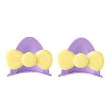 Load image into Gallery viewer, 2Pcs Cute Motorcycle Helmet Bear‘s ’Ears with Bow Motocross Electric Bike Helmet and Car Steering Wheel Decroation Accessories Driving Styling