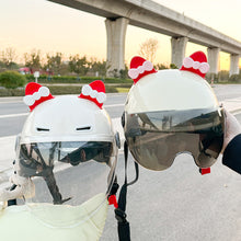 Load image into Gallery viewer, 2Pcs Cute Motorcycle Helmet Bear‘s ’Ears with Bow Motocross Electric Bike Helmet and Car Steering Wheel Decroation Accessories Driving Styling