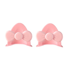 Load image into Gallery viewer, 2Pcs Cute Motorcycle Helmet Bear‘s ’Ears with Bow Motocross Electric Bike Helmet and Car Steering Wheel Decroation Accessories Driving Styling