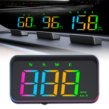 Load image into Gallery viewer, Car Colorful Digital GPS HUD Head Display Speedometer Speed Meter for Truck Plug and Play Auto Part Accessories with KMH or MPH Display