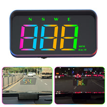 Load image into Gallery viewer, Car Colorful Digital GPS HUD Head Display Speedometer Speed Meter for Truck Plug and Play Auto Part Accessories with KMH or MPH Display