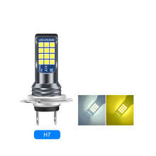Load image into Gallery viewer, Car Headlight Mini H7 11 H8 LED Bulb Double Color Head Lamp Wireless LED Chips 3030 Fog Bulb 6000K White DC12V