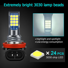 Load image into Gallery viewer, Car Headlight Mini H7 11 H8 LED Bulb Double Color Head Lamp Wireless LED Chips 3030 Fog Bulb 6000K White DC12V