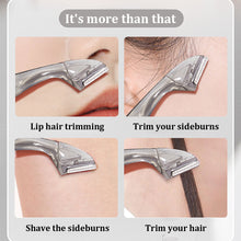 Load image into Gallery viewer, Double-ended Eyebrow Trimmer Macro Scratch-proof Safe Eyebrow Razor Portable Washable Durable Eyebrow Trimmer Beauty Tool