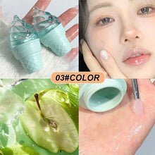 Load image into Gallery viewer, 3 Colors Moisturizing Hydrating Solid Lip Gloss Long-lasting Non-sticky Anti-cracking Ice Cream Shape Lipstick Lip Care