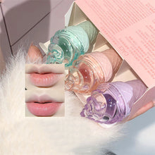 Load image into Gallery viewer, 3 Colors Moisturizing Hydrating Solid Lip Gloss Long-lasting Non-sticky Anti-cracking Ice Cream Shape Lipstick Lip Care