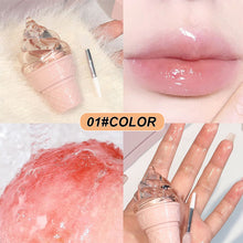 Load image into Gallery viewer, 3 Colors Moisturizing Hydrating Solid Lip Gloss Long-lasting Non-sticky Anti-cracking Ice Cream Shape Lipstick Lip Care