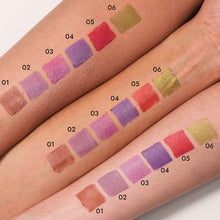 Load image into Gallery viewer, 6 Colors Pointy Shiny Lipstick Facial Multi-purpose Non-sticky Long-lasting Matte Pearl Lipstick Lip Liner Eyeshadow Eyeliner