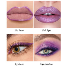 Load image into Gallery viewer, 6 Colors Pointy Shiny Lipstick Facial Multi-purpose Non-sticky Long-lasting Matte Pearl Lipstick Lip Liner Eyeshadow Eyeliner