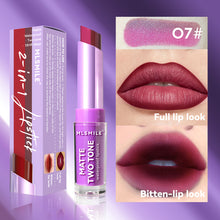 Load image into Gallery viewer, 8 Colors Two-tone Lipstick Pearlescent Matte Moisturizing Non-sticky Long-lasting Lipstick Gradient Lip Makeup Cosmetics for Women