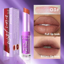 Load image into Gallery viewer, 8 Colors Two-tone Lipstick Pearlescent Matte Moisturizing Non-sticky Long-lasting Lipstick Gradient Lip Makeup Cosmetics for Women