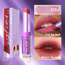 Load image into Gallery viewer, 8 Colors Two-tone Lipstick Pearlescent Matte Moisturizing Non-sticky Long-lasting Lipstick Gradient Lip Makeup Cosmetics for Women