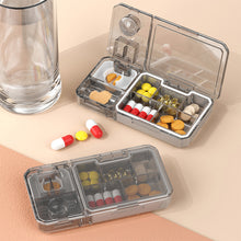 Load image into Gallery viewer, Multifunctional Pill Box Cutting Grinding Storing Medicine Sealed Box Moistureproof Dustproof Portable Divided Medicine Box