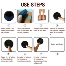 Load image into Gallery viewer, 3D Foot Massager Relax Body Relieve Fatigue Promote Blood Circulation Portable EMS Micro-current Rechargeable Foot Massage Pad Health Care